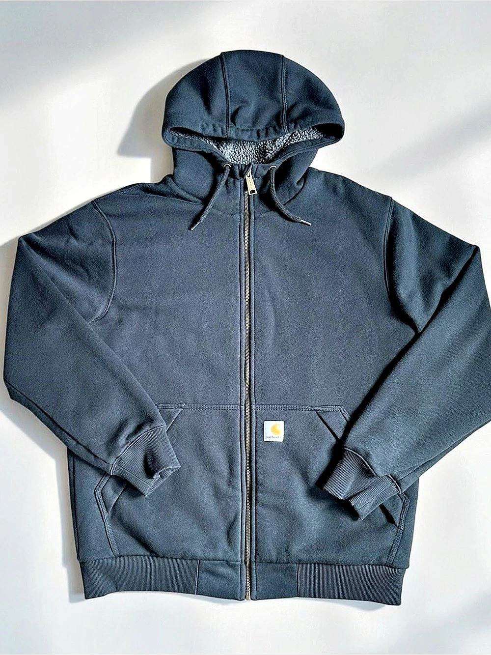 Carhartt Rain Defender Sherpa Lined Full Zip Hoodie Black M